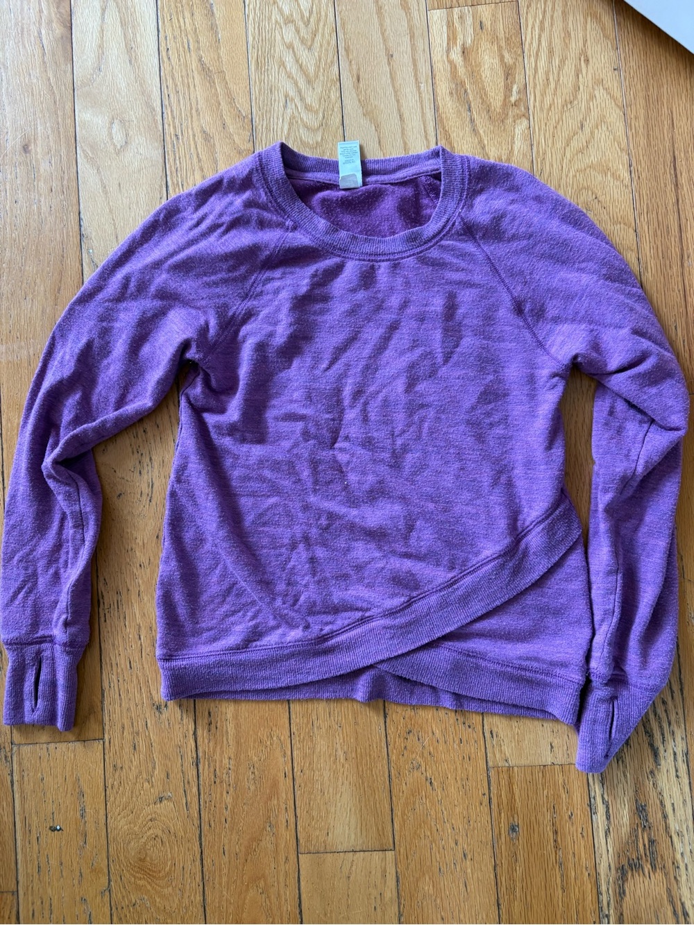 Athleta Girl purple long sleeve top-size youth 8/10